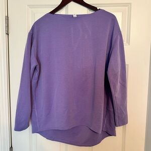 Lululemon 3/4 Sleeve Oversized Top in Purple, Size 10